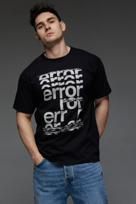 Футболка Aspirine чоловіча чорна "Error"