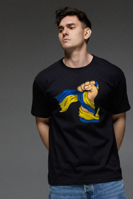 Футболка Aspirine чоловіча чорна патріотична