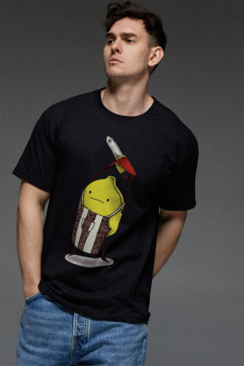 Футболка Aspirine чоловіча чорна " Лемон "