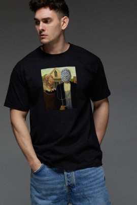 Футболка Aspirine чоловіча чорна " Арт"