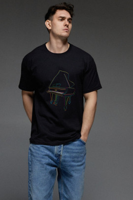 Футболка Aspirine чоловіча чорна  "Рояль"