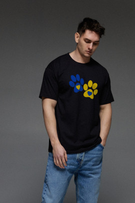 Футболка Aspirine чоловіча чорна  патріотична