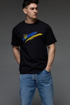Футболка Aspirine чоловіча чорна патріотична 