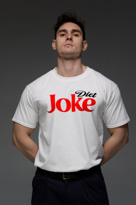 Футболка Aspirine чоловіча біла  "Diet Joke"