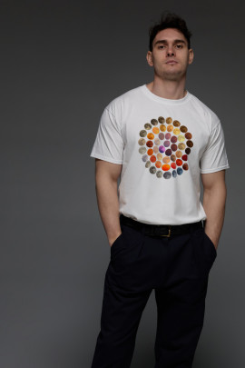 Футболка Aspirine чоловіча біла "Космос"