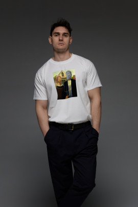 Футболка Aspirine чоловіча біла "Арт"