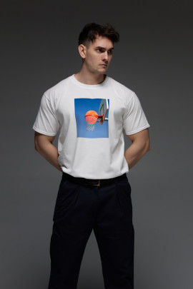 Футболка Aspirine чоловіча біла "Space Jam"