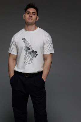 Футболка Aspirine чоловіча біла  