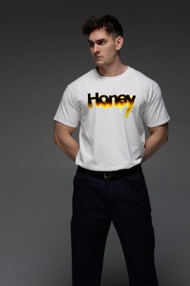 Футболка Aspirine чоловіча біла  "Honey"