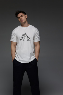 Футболка Aspirine чоловіча біла  