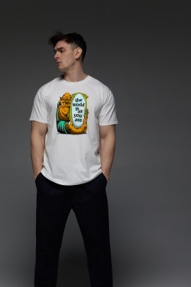 Футболка Aspirine чоловіча біла  