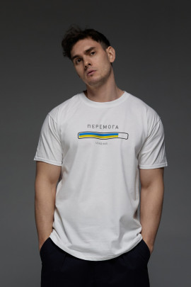 Футболка Aspirine чоловіча біла  " Перемога loading"