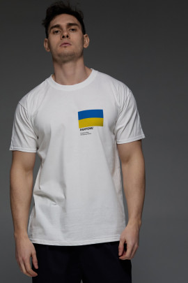 Футболка Aspirine чоловіча біла  "Pantone"