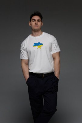 Футболка Aspirine чоловіча біла  "country of great people"