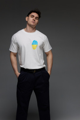 Футболка Aspirine чоловіча біла  ID