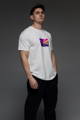 Футболка Aspirine чоловіча біла  Malibu