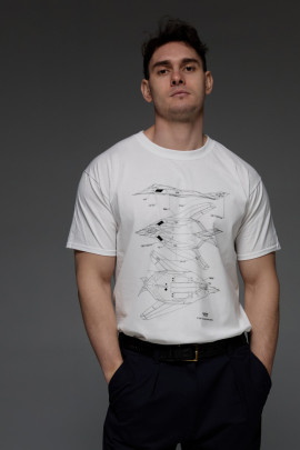 Футболка Aspirine чоловіча біла  F117