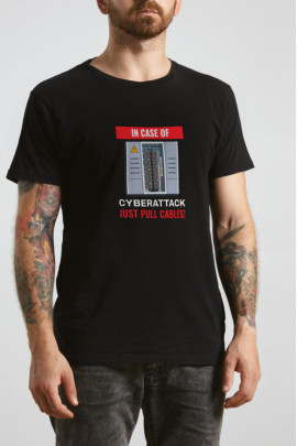 Футболка Ctrl+ "In case of cyberattack..."