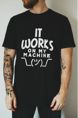 Футболка Ctrl+ "It works on my machine"