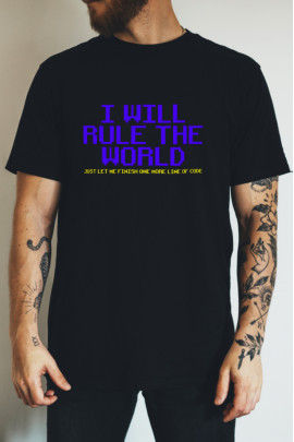 Футболка Ctrl+ "I will rule the world..."