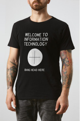 Футболка Ctrl+ "Welcome to information technology"