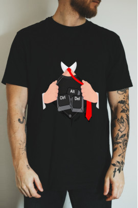 Футболка Ctrl+ "Cntrl Alt Del"
