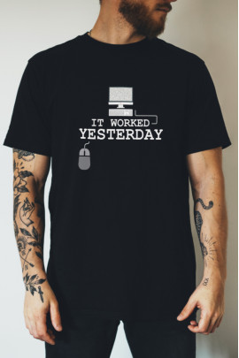Футболка Ctrl+ "It worked yesterday"