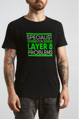 Футболка Ctrl+ "Specialist for layer 8 problems"