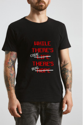 Футболка Ctrl+ "While there`s..."