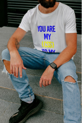 Футболка Ctrl+ чоловіча біла  "You are my ..."