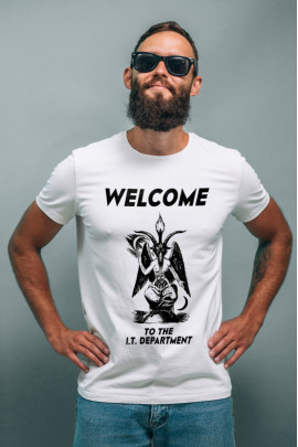 Футболка Ctrl+ чоловіча біла  "Welcome"