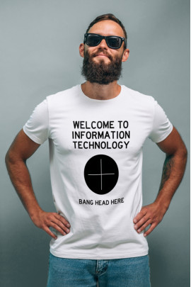 Футболка Ctrl+ чоловіча біла  "Welcome to..."