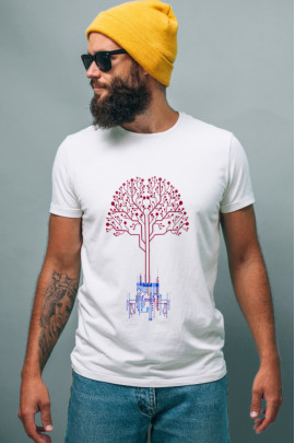 Футболка Ctrl+ чоловіча біла  "Mind"