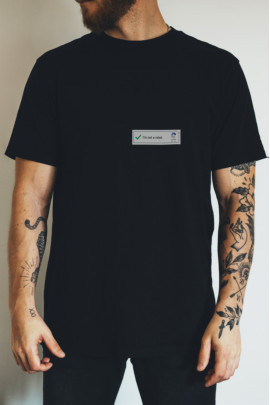 Футболка чорна чоловіча Ctrl+ "I`m not a robot"