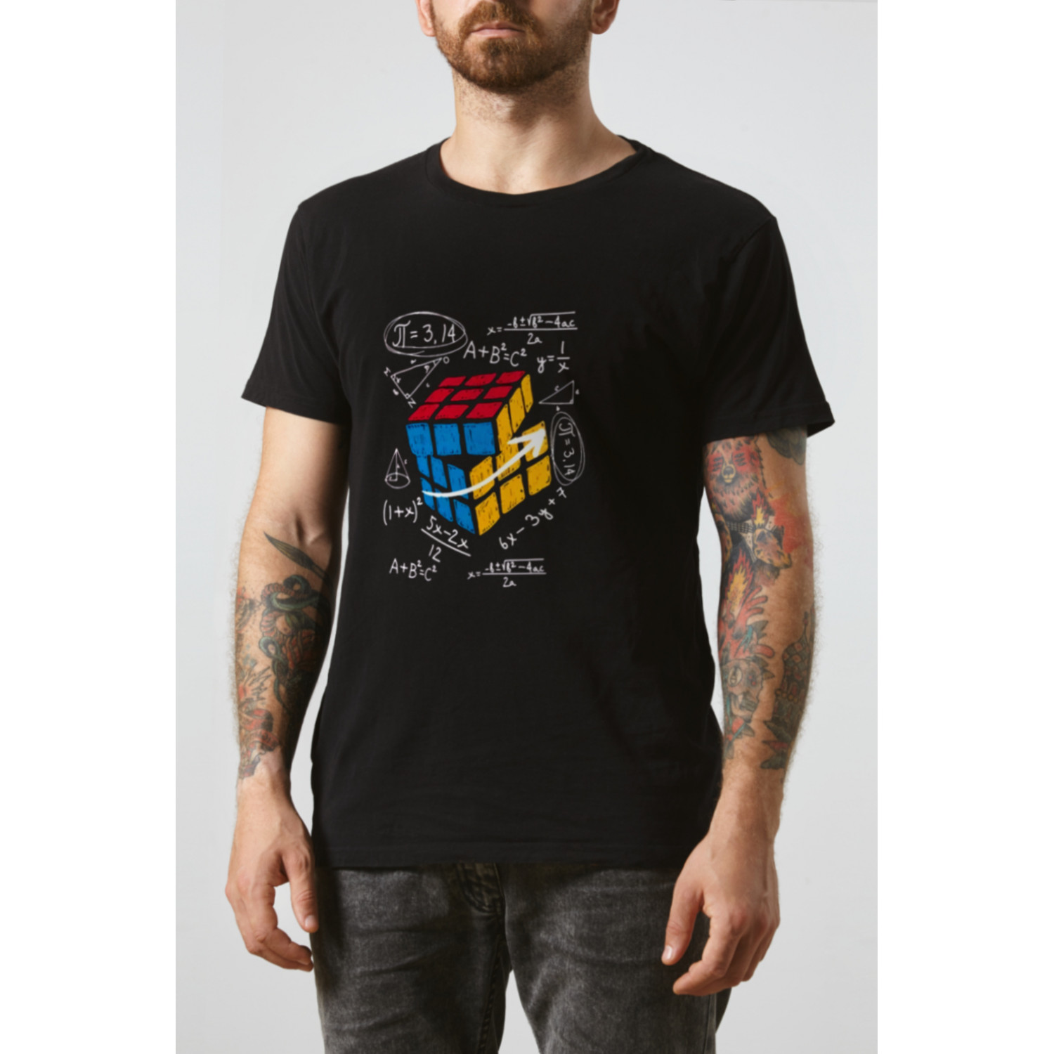 Футболка чорна чоловіча Ctrl+ "Cube"