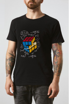 Футболка чорна чоловіча Ctrl+ "Cube"