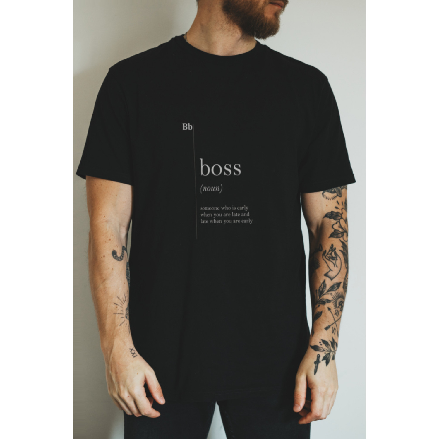 Футболка чорна чоловіча Ctrl+ "BOSS"