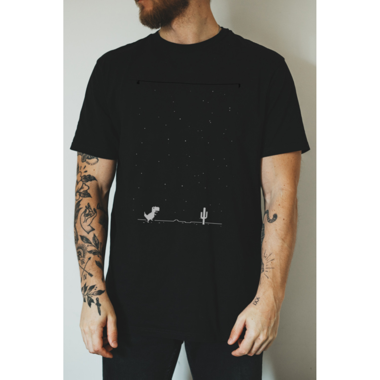 Футболка чорна чоловіча Ctrl+ "Offline"