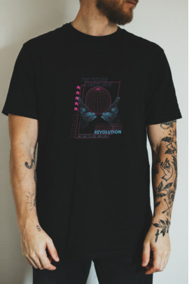 Футболка чорна чоловіча Ctrl+ "The future srats now"