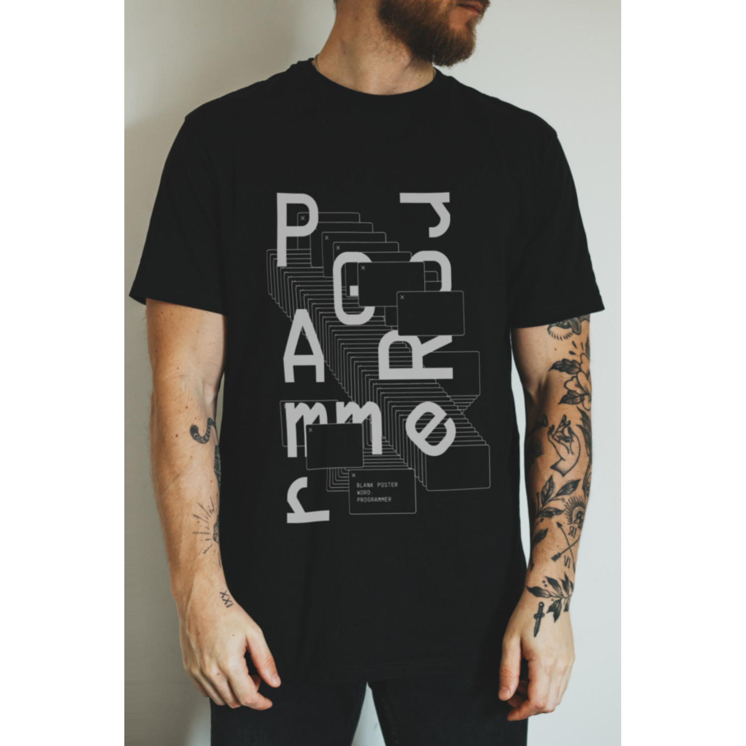 Футболка чорна чоловіча Ctrl+ "Programmer"