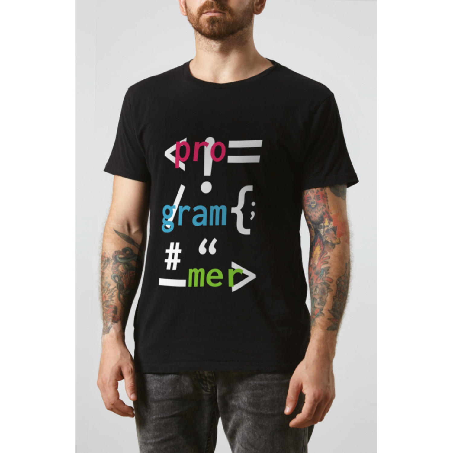 Футболка чорна чоловіча Ctrl+ "Programmer"