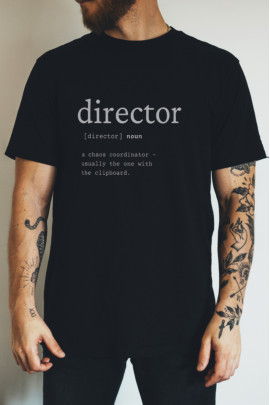 Футболка чорна чоловіча Ctrl+ "director"