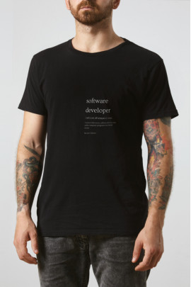 Футболка чорна чоловіча Ctrl+ "software developer"