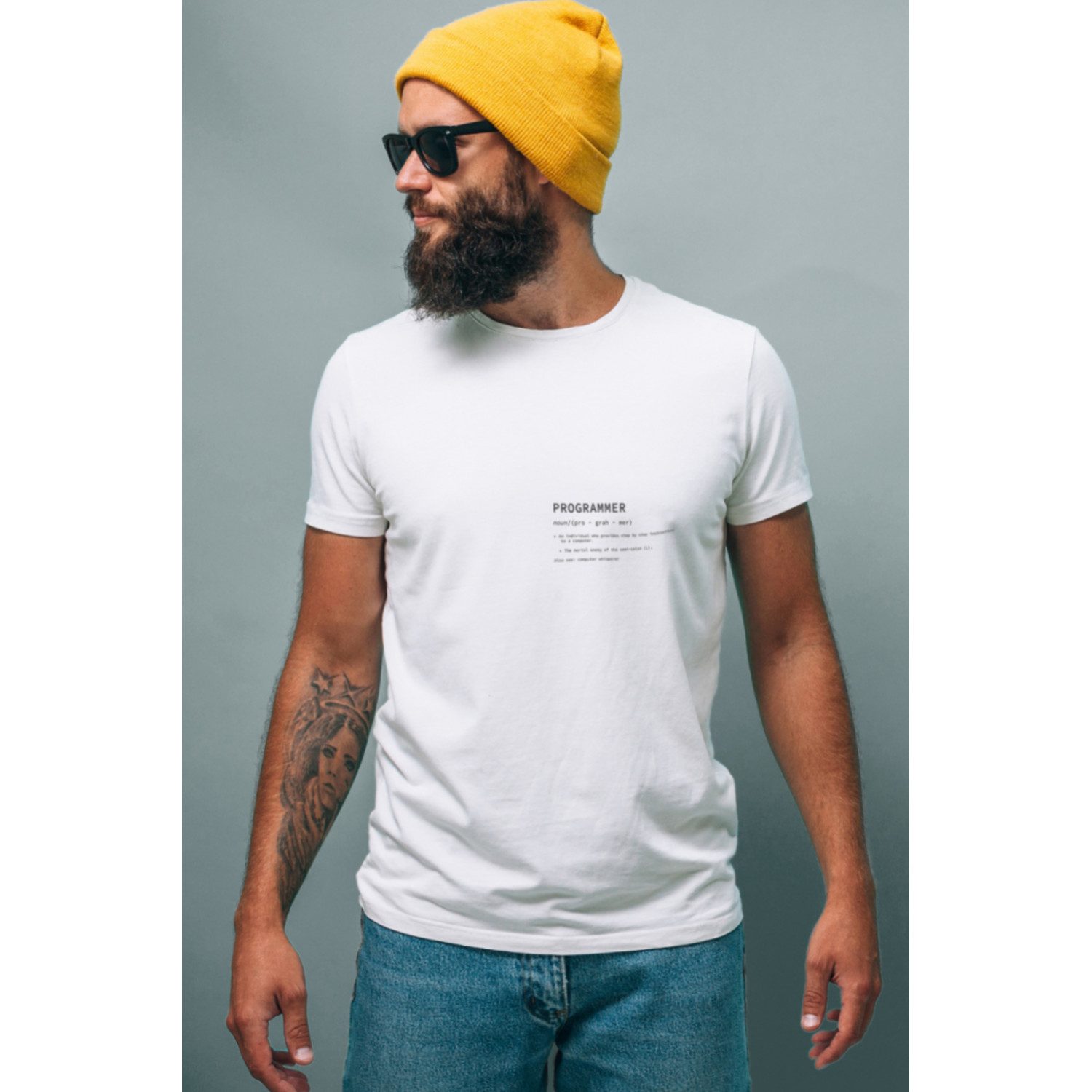 Футболка біла чоловіча Ctrl+ "programmer"