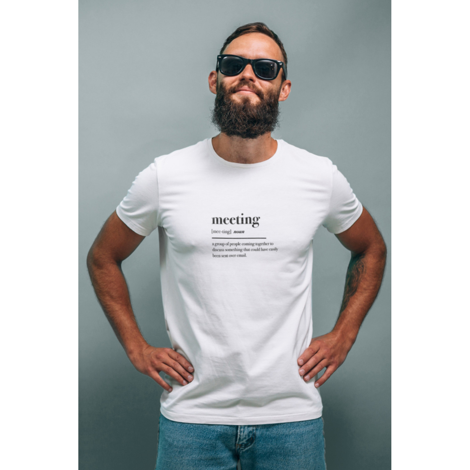 Футболка біла чоловіча Ctrl+ "meeting"