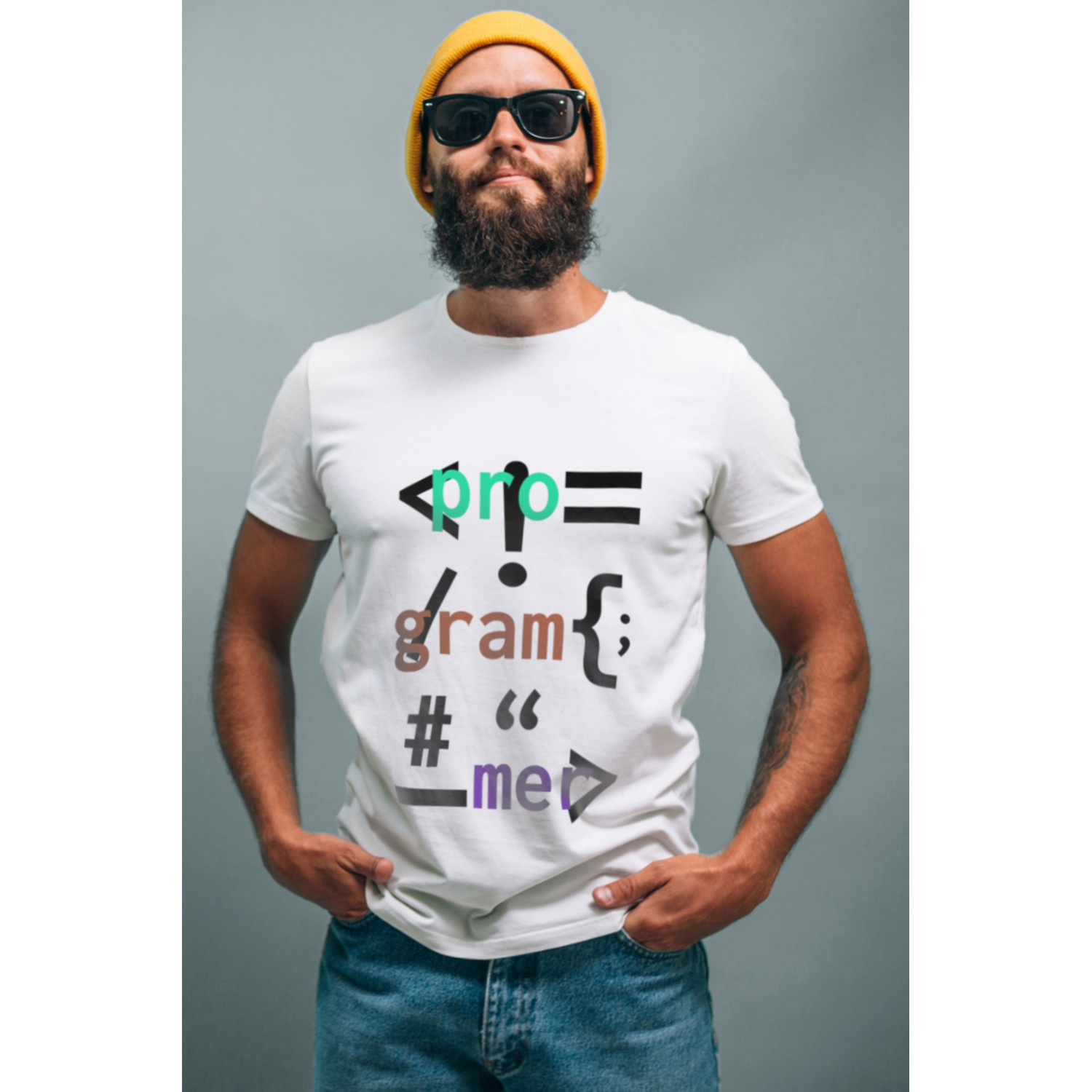 Футболка біла чоловіча Ctrl+ "Programmer"