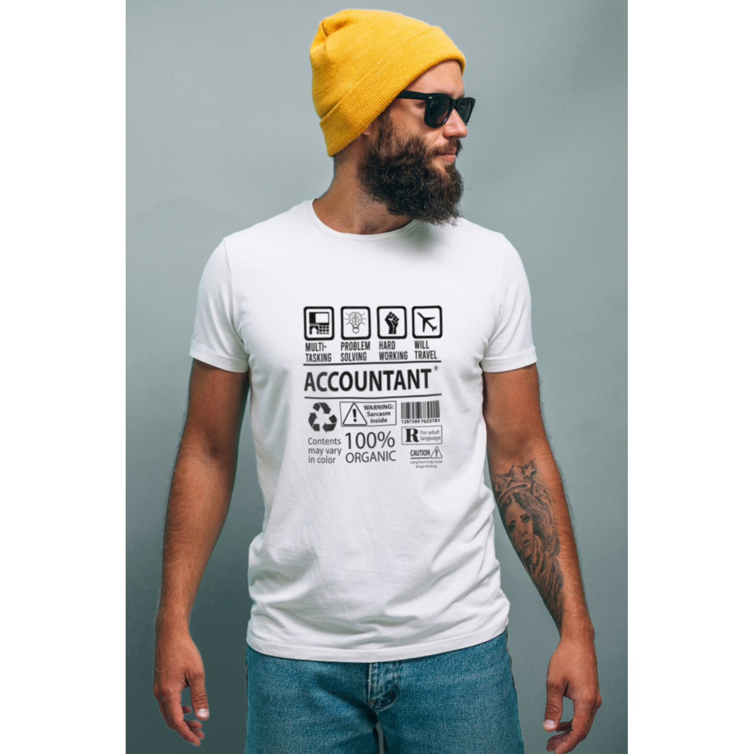 Футболка біла чоловіча Ctrl+ "Accountant"