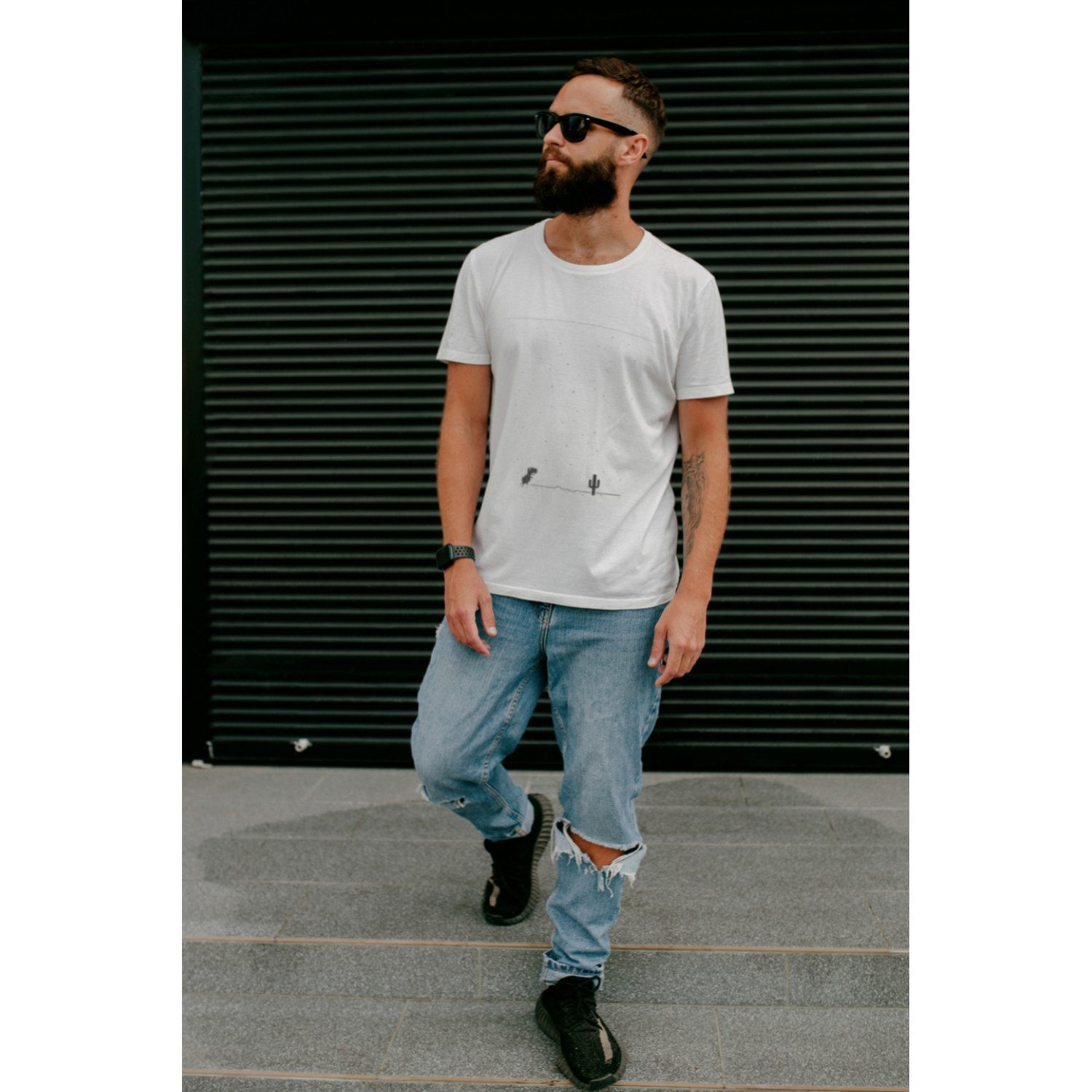 Футболка біла чоловіча Ctrl+ "Offline"