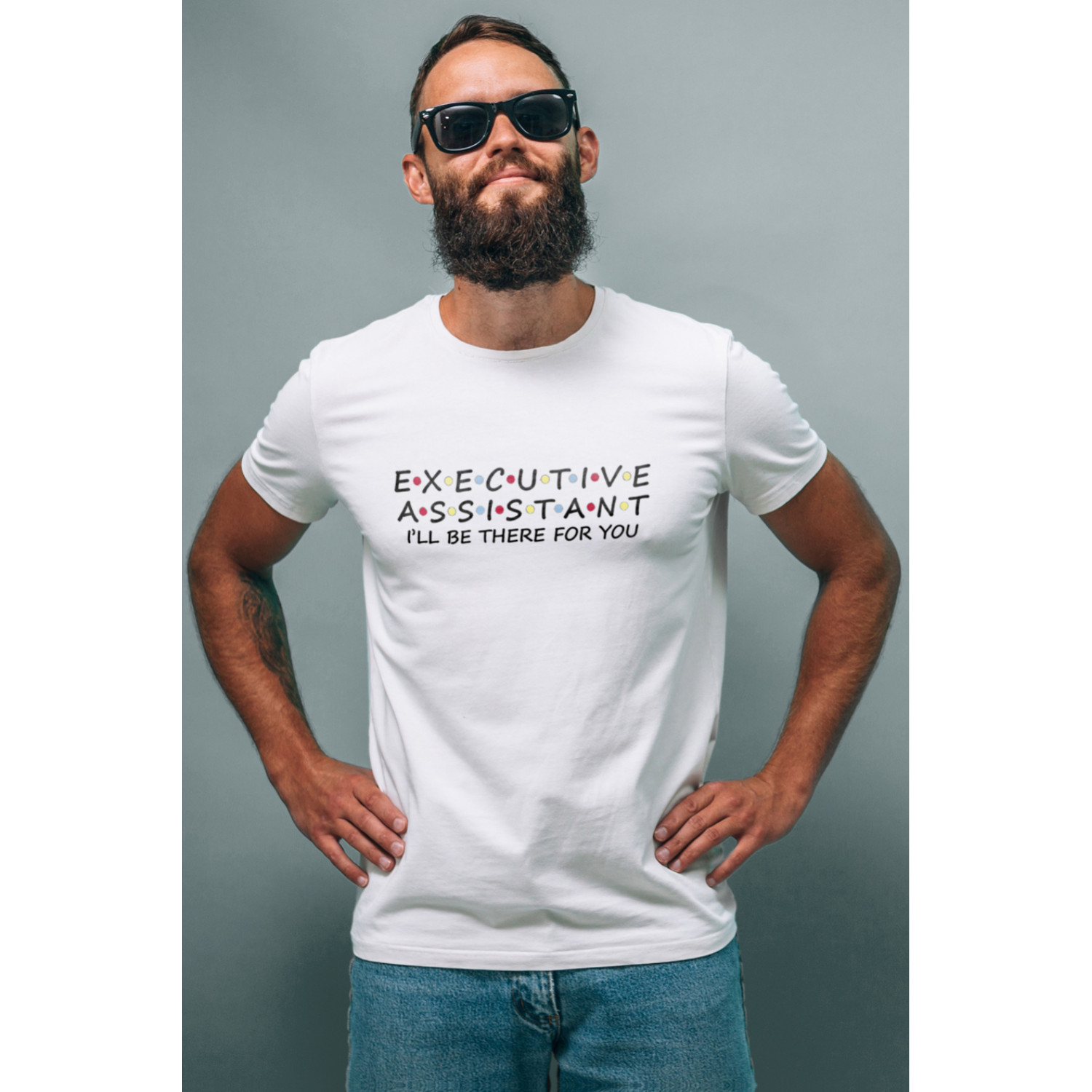 Футболка біла чоловіча Ctrl+ "executive assistant"