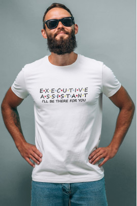 Футболка біла чоловіча Ctrl+ "executive assistant"